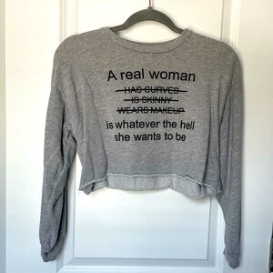 Fashion Nova Crop Sweatshirt